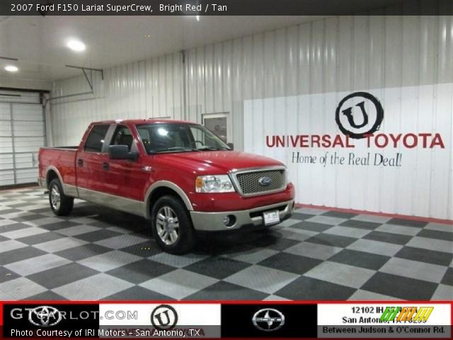 2007 Ford F150 Lariat SuperCrew in Bright Red