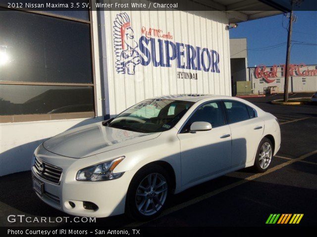 2012 Nissan Maxima 3.5 SV in Winter Frost White