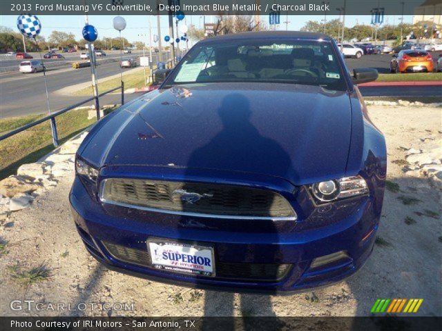 2013 Ford Mustang V6 Convertible in Deep Impact Blue Metallic