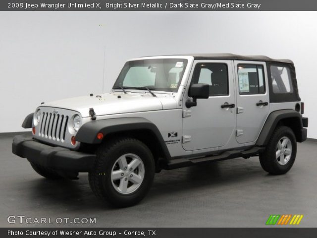 2008 Jeep Wrangler Unlimited X in Bright Silver Metallic