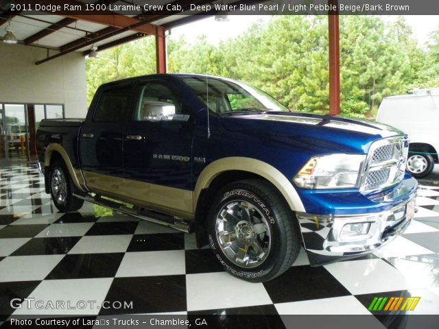 2011 Dodge Ram 1500 Laramie Crew Cab in Deep Water Blue Pearl