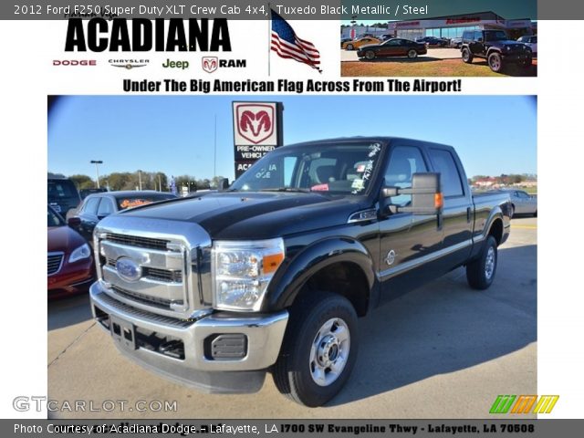 2012 Ford F250 Super Duty XLT Crew Cab 4x4 in Tuxedo Black Metallic