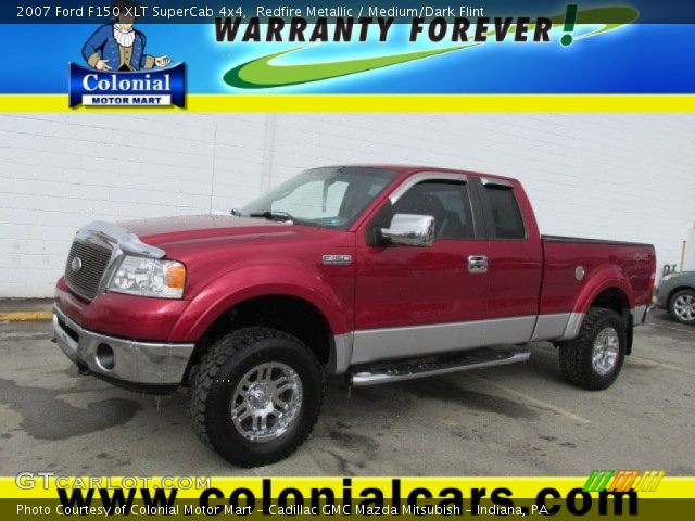 2007 Ford F150 XLT SuperCab 4x4 in Redfire Metallic