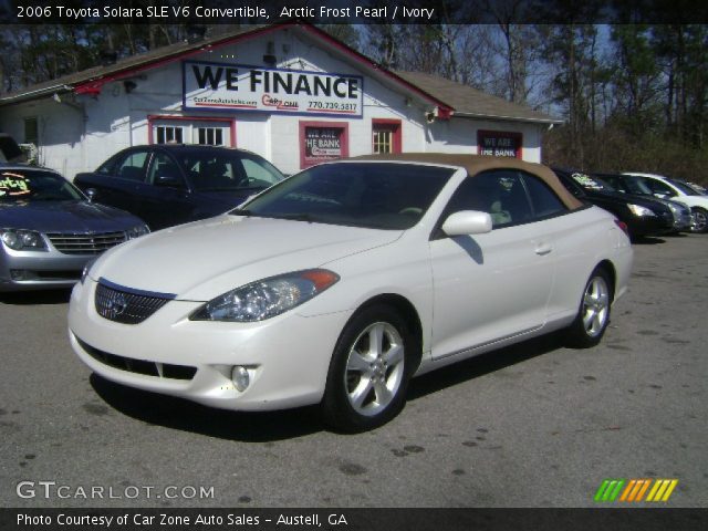 2006 Toyota Solara SLE V6 Convertible in Arctic Frost Pearl