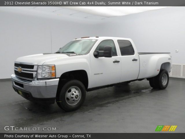 2012 Chevrolet Silverado 3500HD WT Crew Cab 4x4 Dually in Summit White