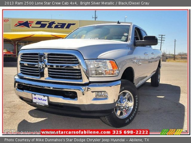 2013 Ram 2500 Lone Star Crew Cab 4x4 in Bright Silver Metallic