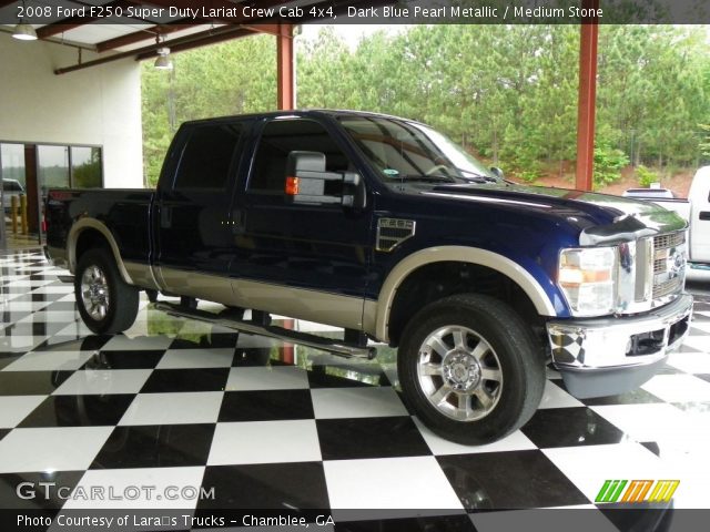2008 Ford F250 Super Duty Lariat Crew Cab 4x4 in Dark Blue Pearl Metallic