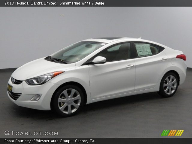 2013 Hyundai Elantra Limited in Shimmering White