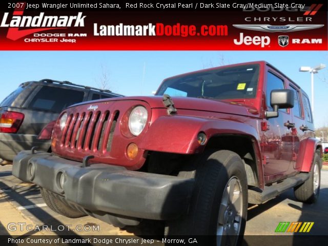 2007 Jeep Wrangler Unlimited Sahara in Red Rock Crystal Pearl