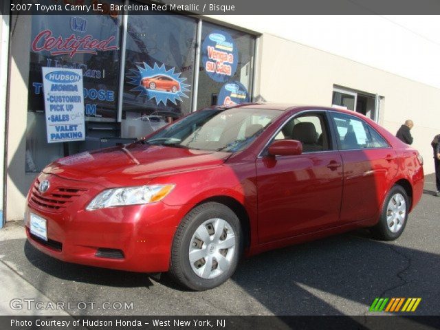 2007 Toyota Camry LE in Barcelona Red Metallic