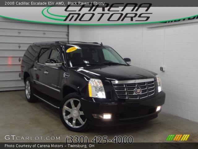2008 Cadillac Escalade ESV AWD in Black Raven