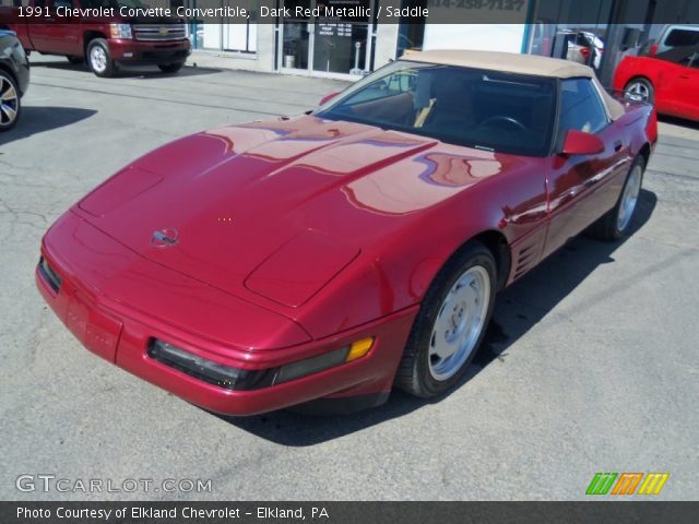 1991 Chevrolet Corvette Convertible in Dark Red Metallic