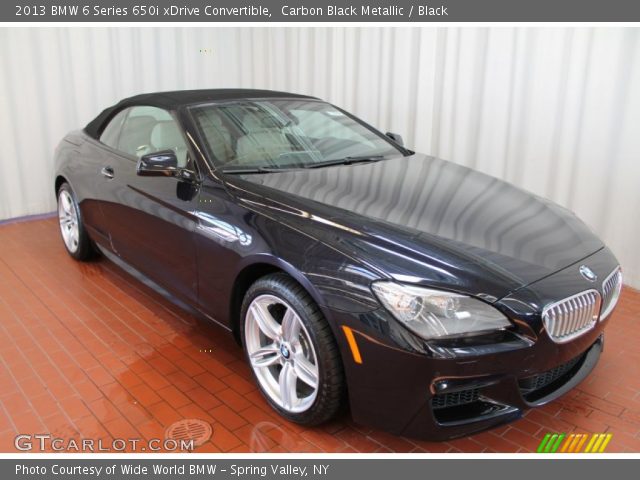 2013 BMW 6 Series 650i xDrive Convertible in Carbon Black Metallic