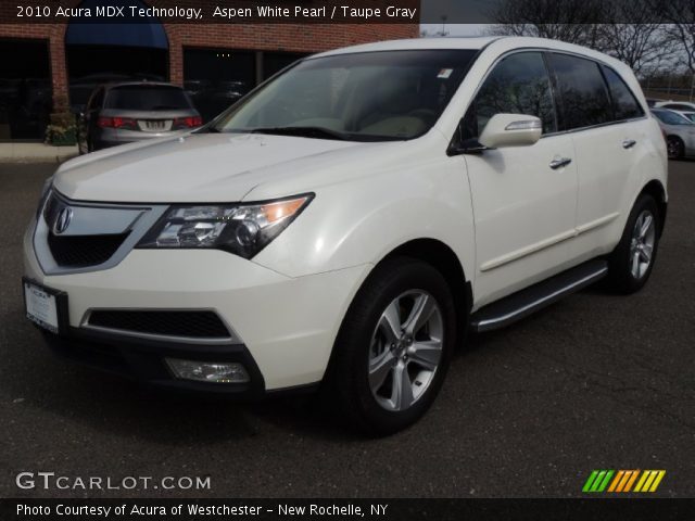 2010 Acura MDX Technology in Aspen White Pearl
