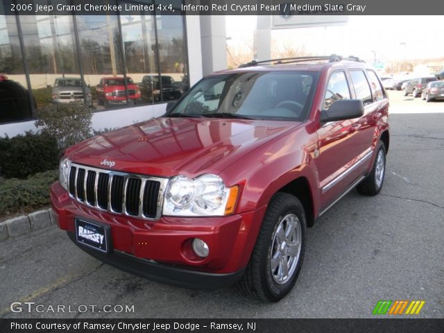 2006 Jeep Grand Cherokee Limited 4x4 in Inferno Red Crystal Pearl