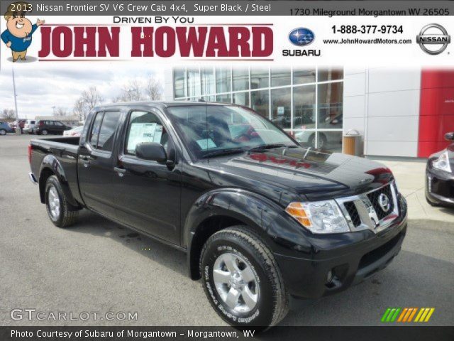 2013 Nissan Frontier SV V6 Crew Cab 4x4 in Super Black