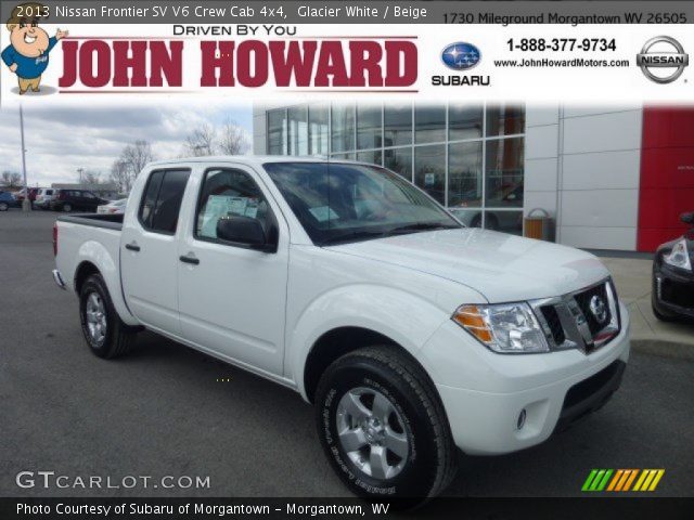 2013 Nissan Frontier SV V6 Crew Cab 4x4 in Glacier White