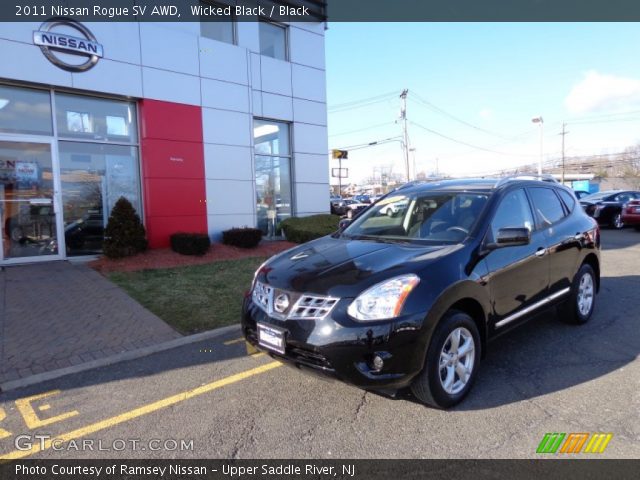 2011 Nissan Rogue SV AWD in Wicked Black