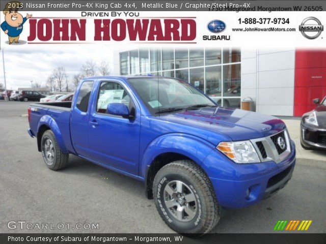 2013 Nissan Frontier Pro-4X King Cab 4x4 in Metallic Blue
