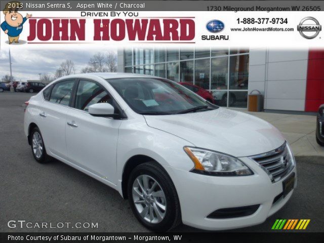 2013 Nissan Sentra S in Aspen White