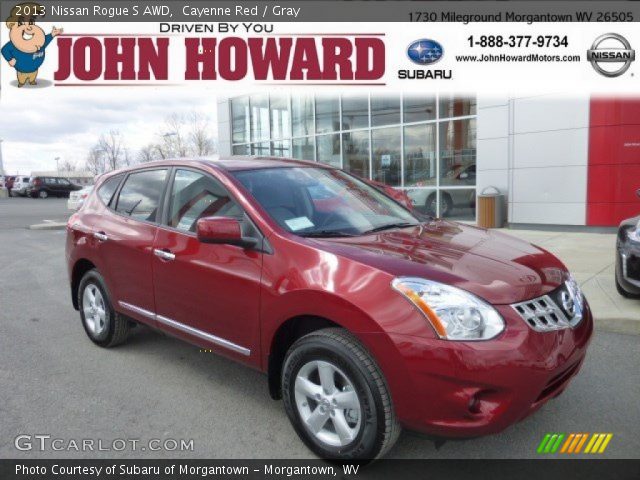 2013 Nissan Rogue S AWD in Cayenne Red
