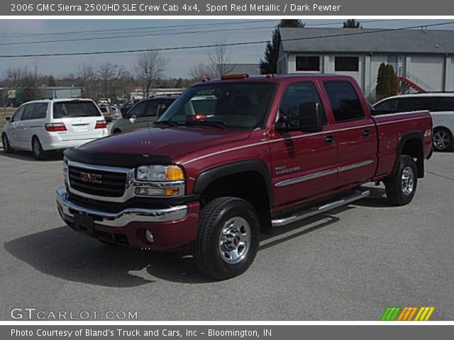 2006 GMC Sierra 2500HD SLE Crew Cab 4x4 in Sport Red Metallic