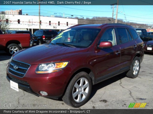 2007 Hyundai Santa Fe Limited 4WD in Dark Cherry Red
