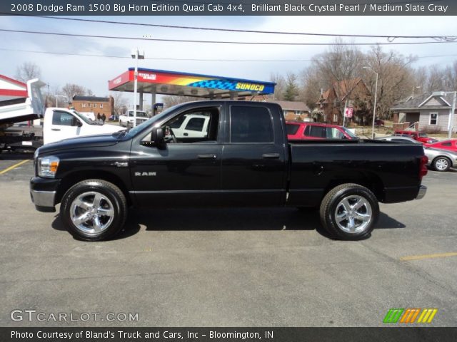 2008 Dodge Ram 1500 Big Horn Edition Quad Cab 4x4 in Brilliant Black Crystal Pearl