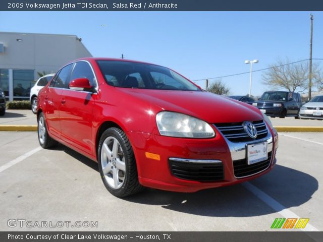 2009 Volkswagen Jetta TDI Sedan in Salsa Red