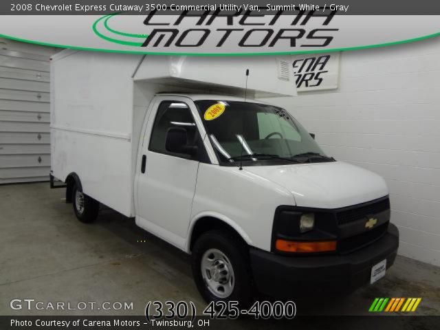 2008 Chevrolet Express Cutaway 3500 Commercial Utility Van in Summit White