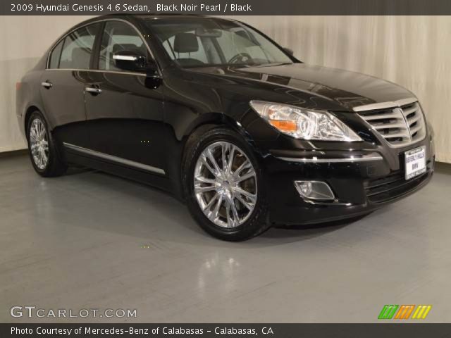 2009 Hyundai Genesis 4.6 Sedan in Black Noir Pearl