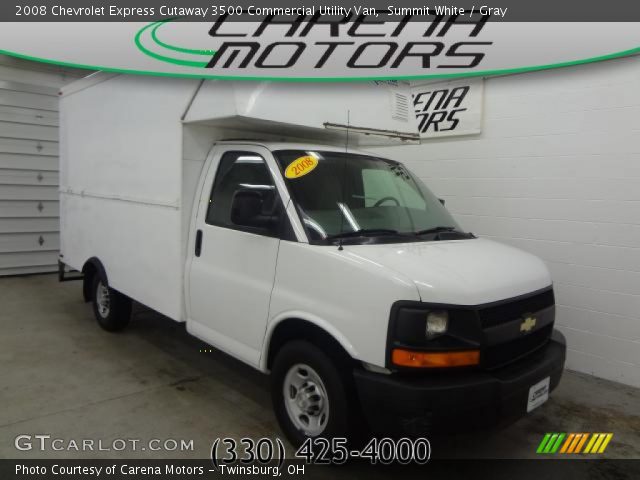 2008 Chevrolet Express Cutaway 3500 Commercial Utility Van in Summit White