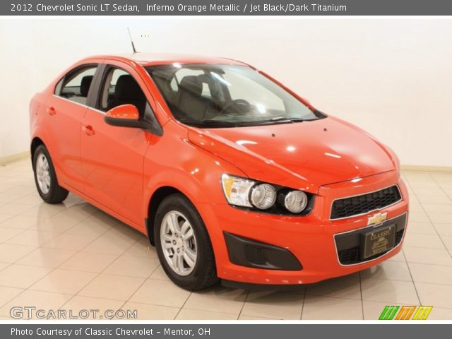 2012 Chevrolet Sonic LT Sedan in Inferno Orange Metallic