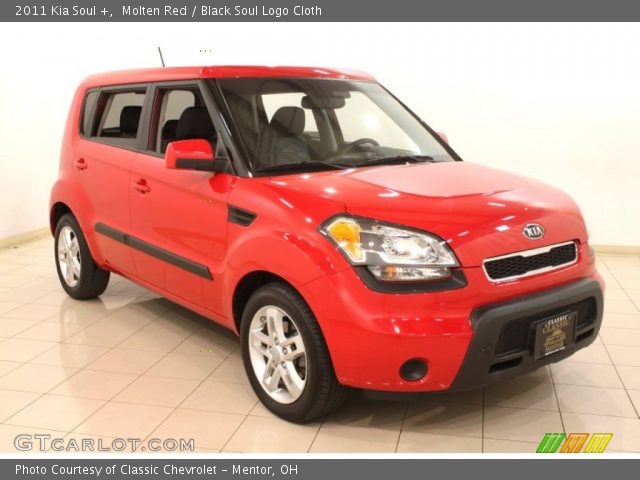 2011 Kia Soul + in Molten Red