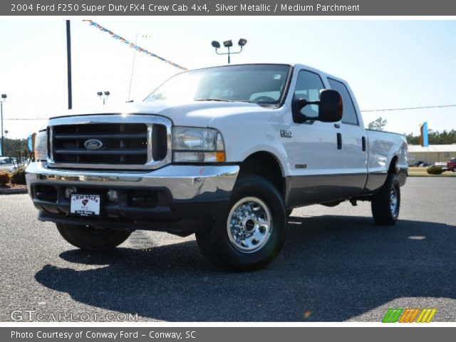 2004 Ford F250 Super Duty FX4 Crew Cab 4x4 in Silver Metallic