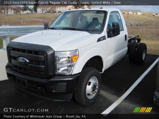 2013 Ford F350 Super Duty XL Regular Cab Dually Chassis in Oxford White