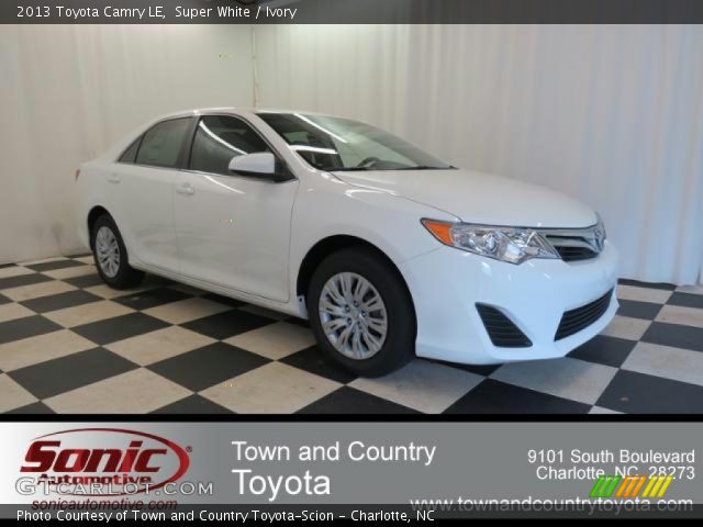 2013 Toyota Camry LE in Super White