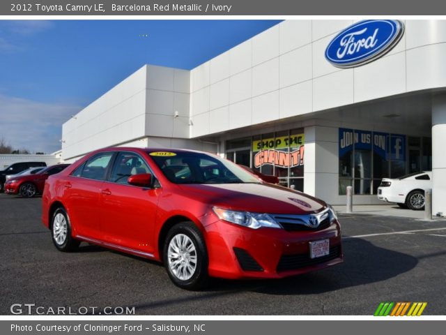 2012 Toyota Camry LE in Barcelona Red Metallic