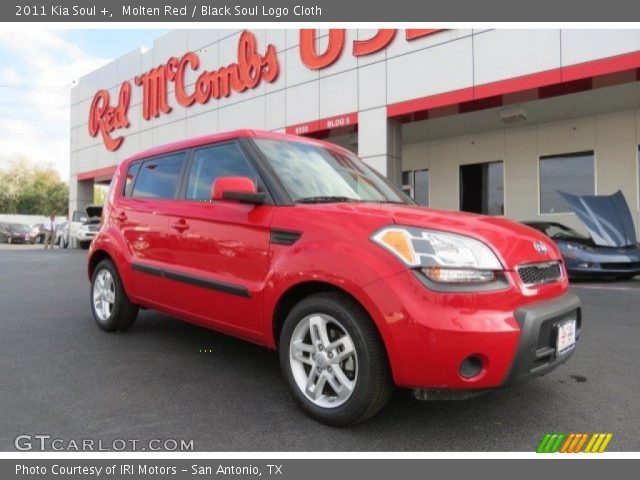 2011 Kia Soul + in Molten Red