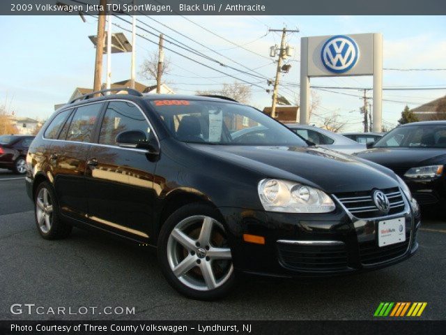 2009 Volkswagen Jetta TDI SportWagen in Black Uni