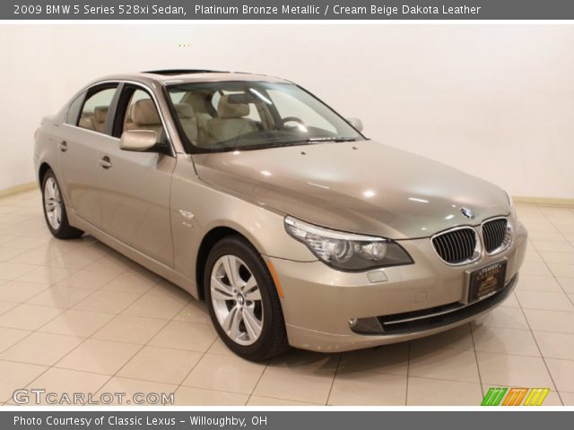 2009 BMW 5 Series 528xi Sedan in Platinum Bronze Metallic