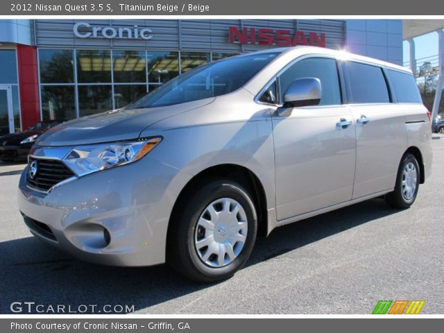 2012 Nissan Quest 3.5 S in Titanium Beige