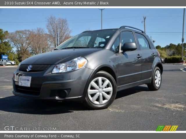 2010 Suzuki SX4 Crossover AWD in Azure Grey Metallic