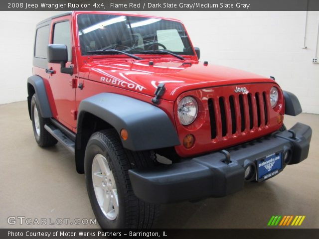 2008 Jeep Wrangler Rubicon 4x4 in Flame Red