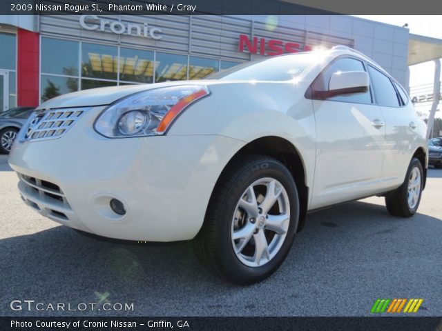 2009 Nissan Rogue SL in Phantom White