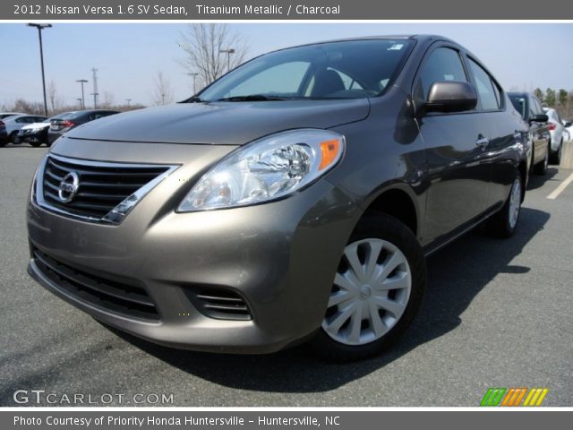 2012 Nissan Versa 1.6 SV Sedan in Titanium Metallic