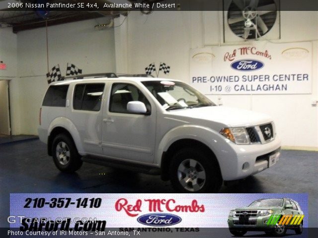 2006 Nissan Pathfinder SE 4x4 in Avalanche White