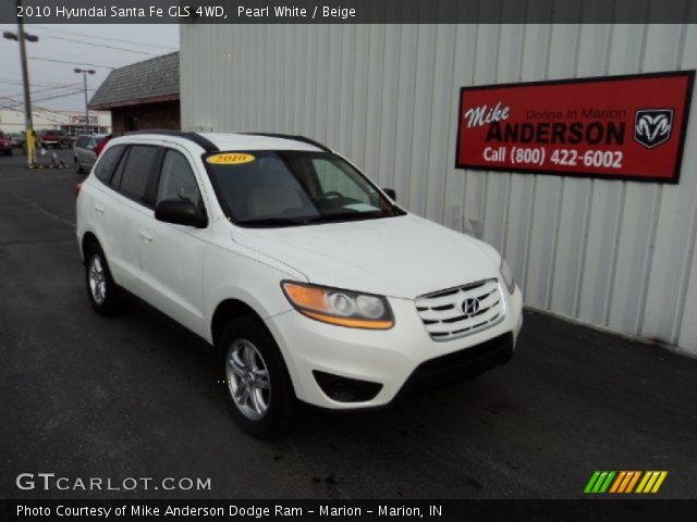 2010 Hyundai Santa Fe GLS 4WD in Pearl White