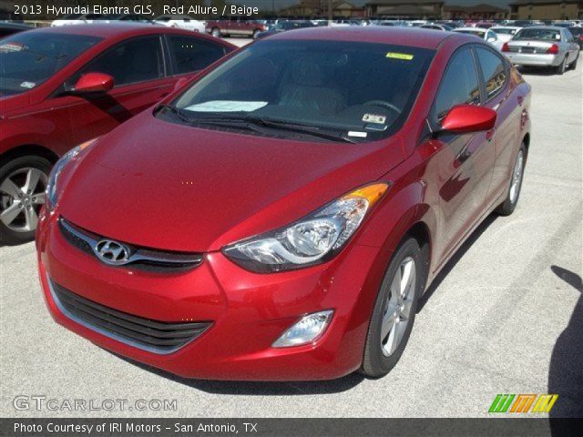 2013 Hyundai Elantra GLS in Red Allure