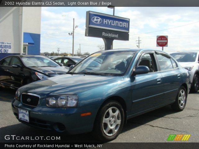 2002 Hyundai Elantra GLS Sedan in Light Ocean Blue